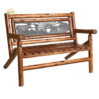 Char-Log Farm Scene Bench