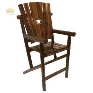 Char-Log Star Bar Arm Chair