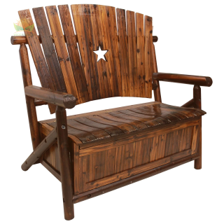Char-Log Star Storage Bench - For Pickup ONLY (Excluding Wholesale Orders)