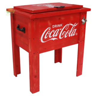 Coca-Cola® Vintage Wooden Cooler