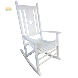 Heartland White Star Porch Rocker