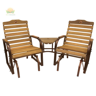 Iron Grove Star Tête-à-tête Glider - For Pickup ONLY (Excluding Wholesale Orders)