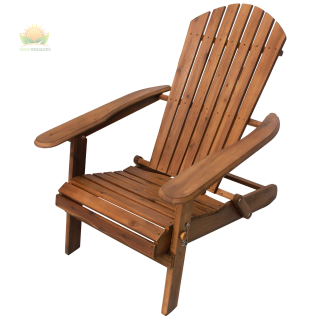 Natural Folding Adirondack Chair