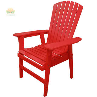 Over-Sized Red Adirondack Chair