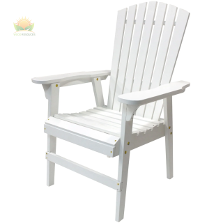 Over-Sized White Adirondack Chair