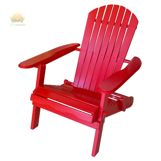 Red Folding Adirondack Chair