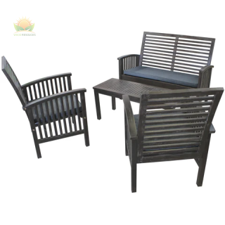 Sequoia 4-Piece Patio Set in Grey Wash - Pickup ONLY (Excluding Wholesale Orders)