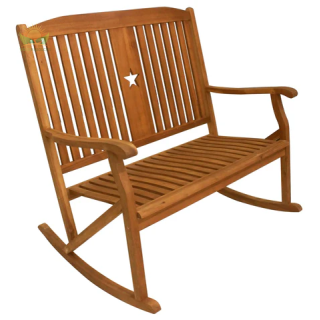 Sequoia Bench Rocker w Star