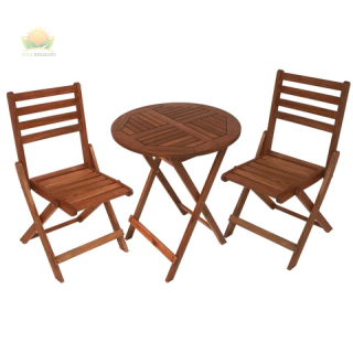 Sequoia Round Folding Bistro Set