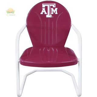 Texas A&M Retro Metal Chair