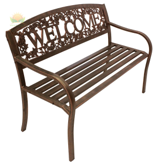Welcome Metal Bench