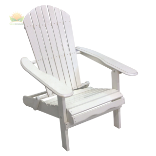 White Folding Adirondack Chair