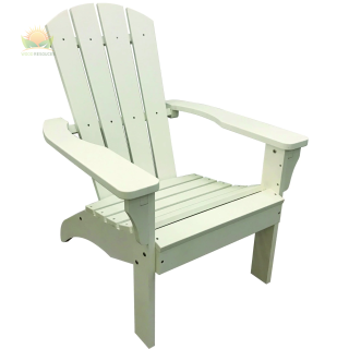 White Poly Resin Adirondack Chair