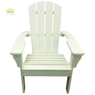 White Poly Resin Adirondack Chair