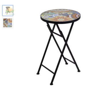 acchetti Colonnina mosaico metallo Galatone tondo 