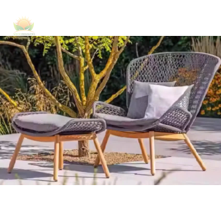 ghế sắt đan dây 1